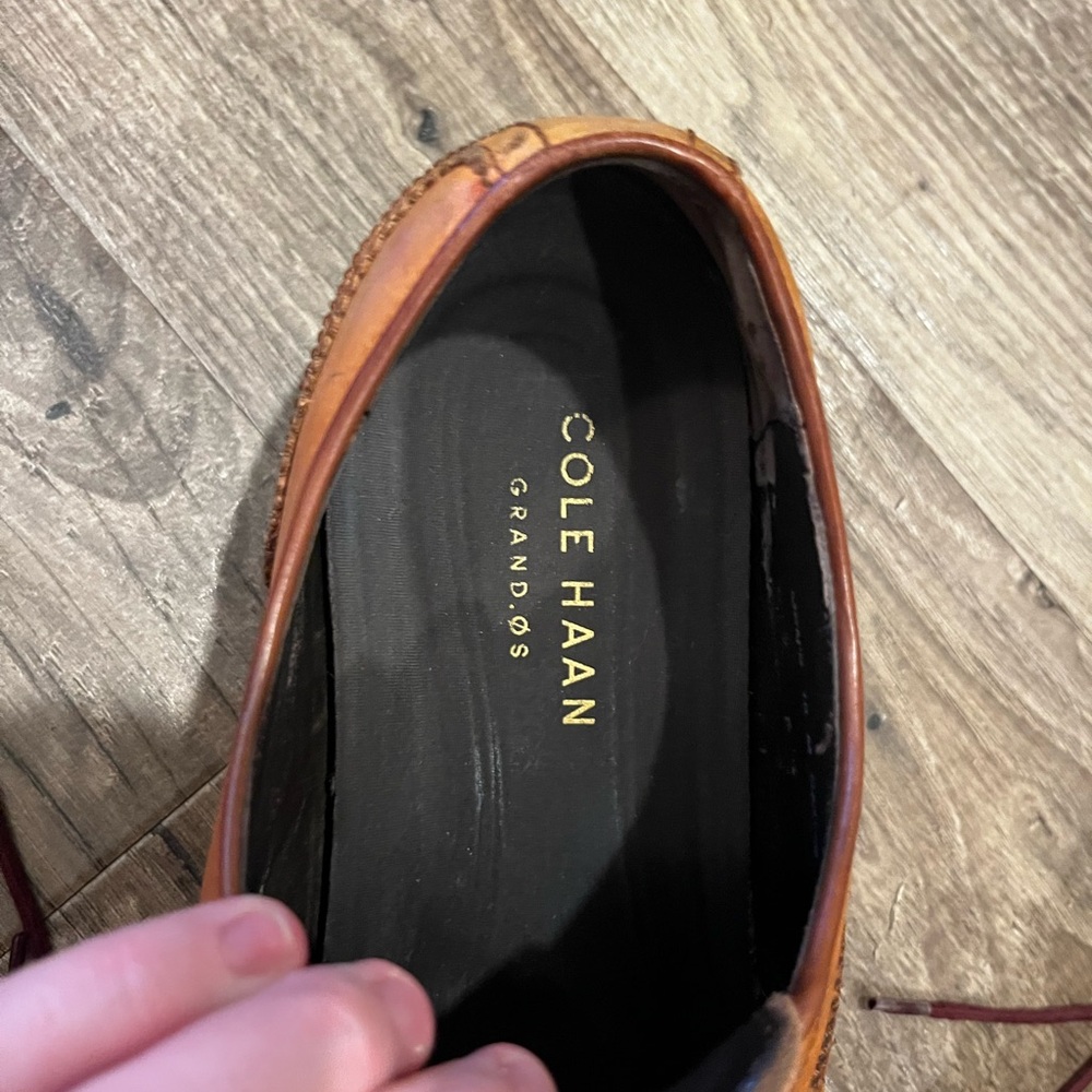 Cole Haan Wayne Cap Toe Oxford Shoes – Brown Leather, Size 10 - Picture 5 of 15